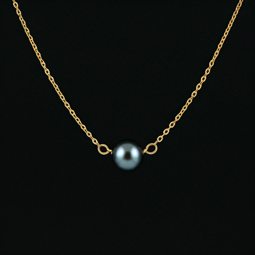 18K İnci Detaylı Kolye