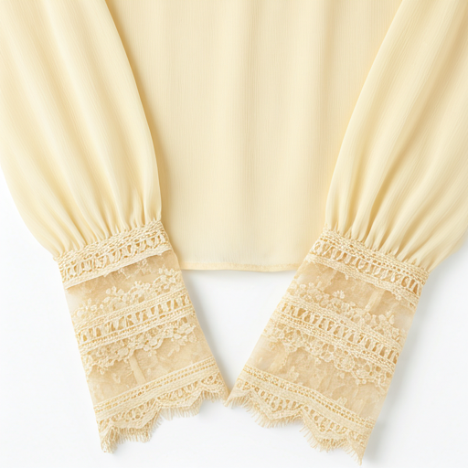 Dantel Detaylı İpek Bluz